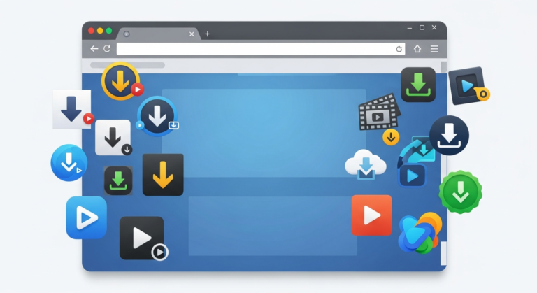 Best video downloader Chrome extensions 2026 comparison showing Video DownloadHelper and other top extensions