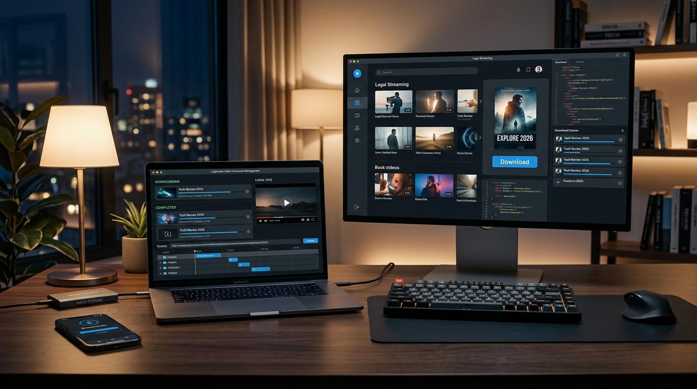 Legal YouTube video download methods illustration for 2026