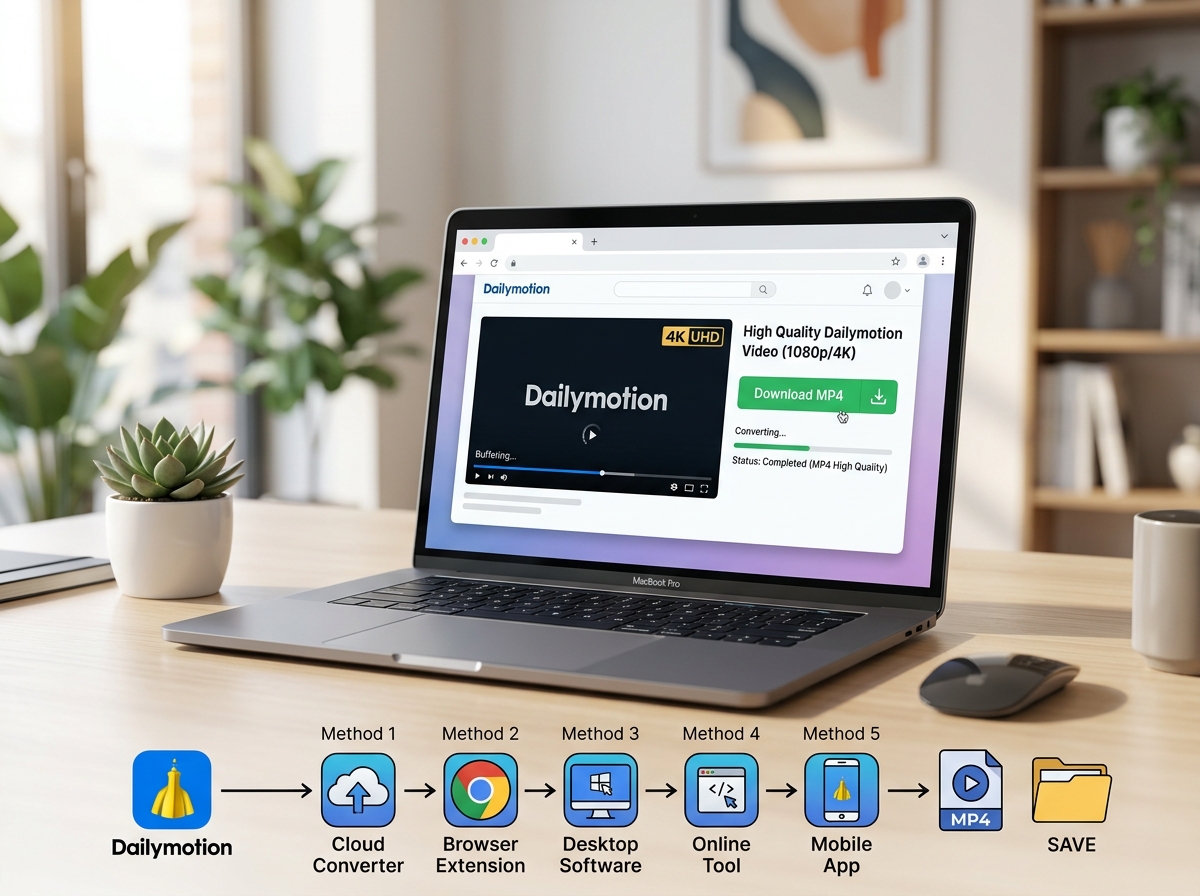 Dailymotion to MP4 Converter High Quality: 5 Best Methods in 2026 — illustration