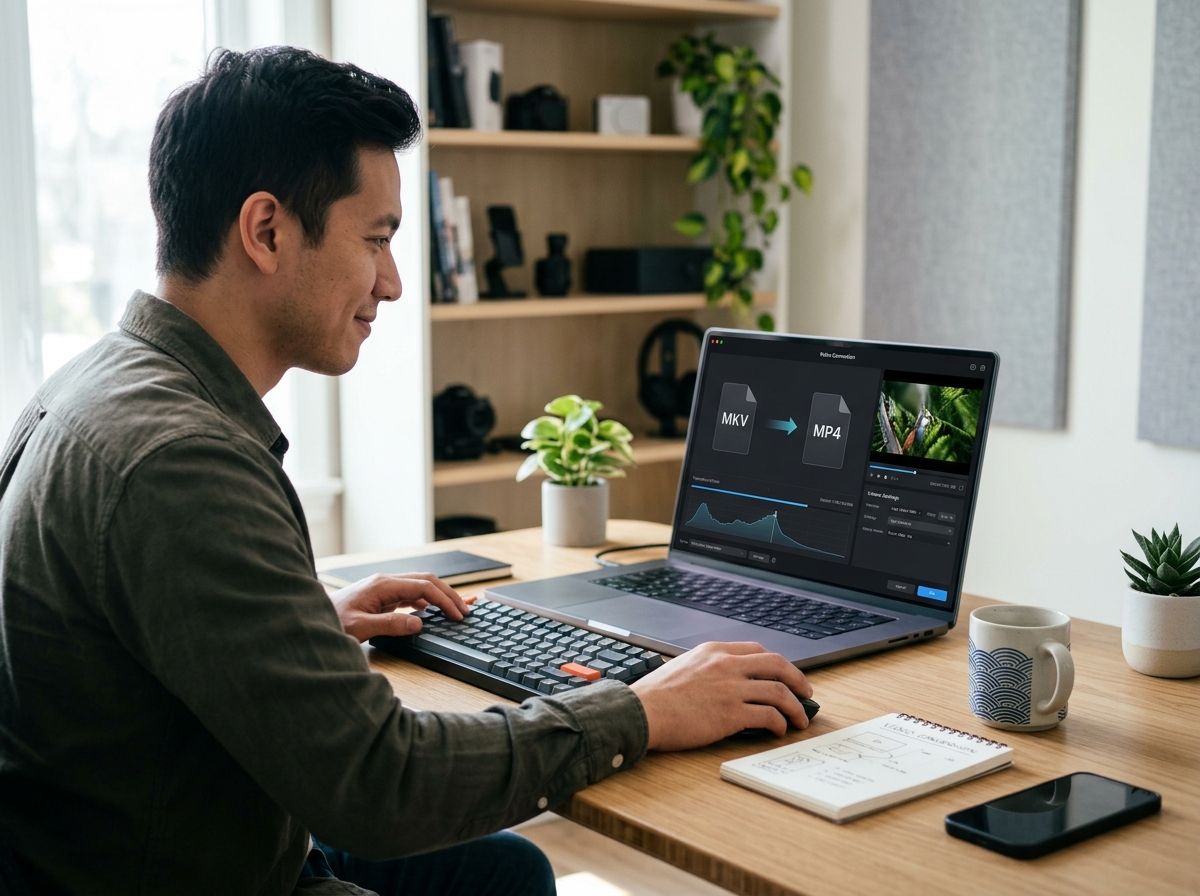 How to Convert MKV to MP4 Without Losing Quality 2026 — visual guide